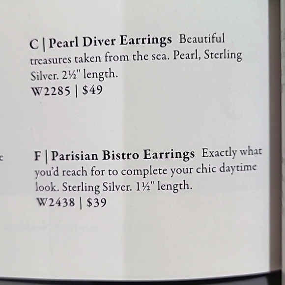 Silpada Sterling Silver 925 Parisian Bistro Earrings W2438 - Picture 5 of 7